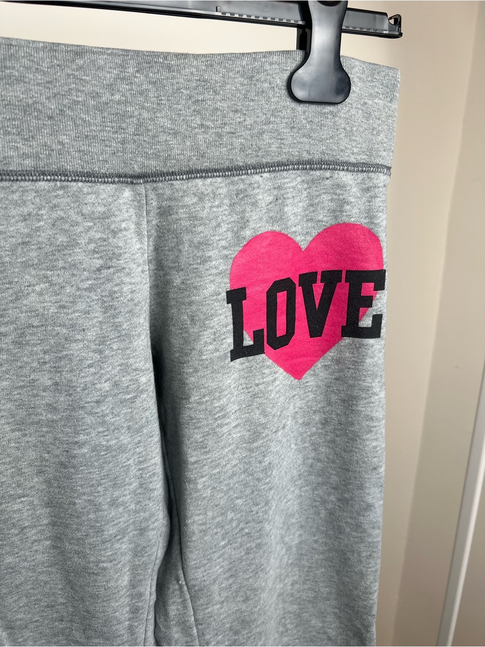 PINK Victoria'a Secret Gray Wide Leg Sweatpants - Picture 2 of 6